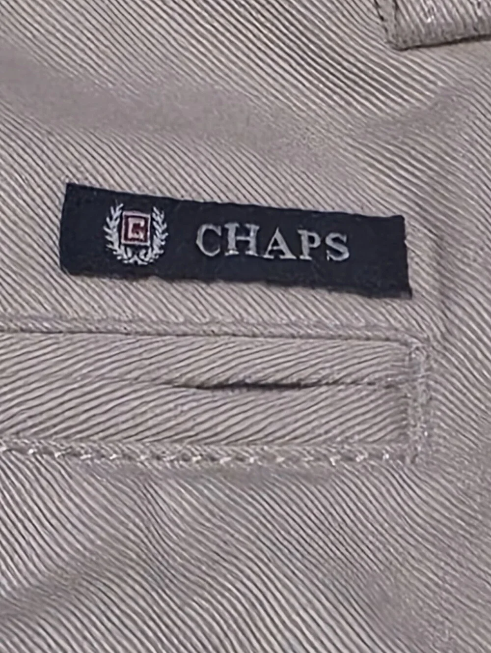 Chaps Preppy 100% Cotton Twill Cargo Shorts Off White Size 30